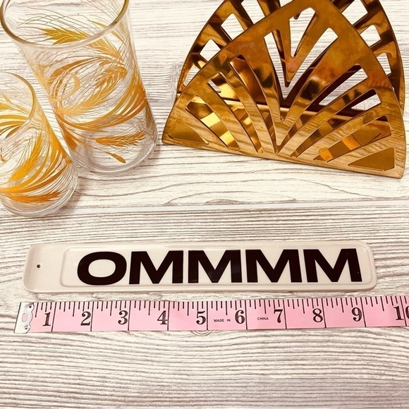 URBAN OUTFITTERS OM Incense Holder Burner Zen OMMMM Home Decor Ceramic - Picture 5 of 6